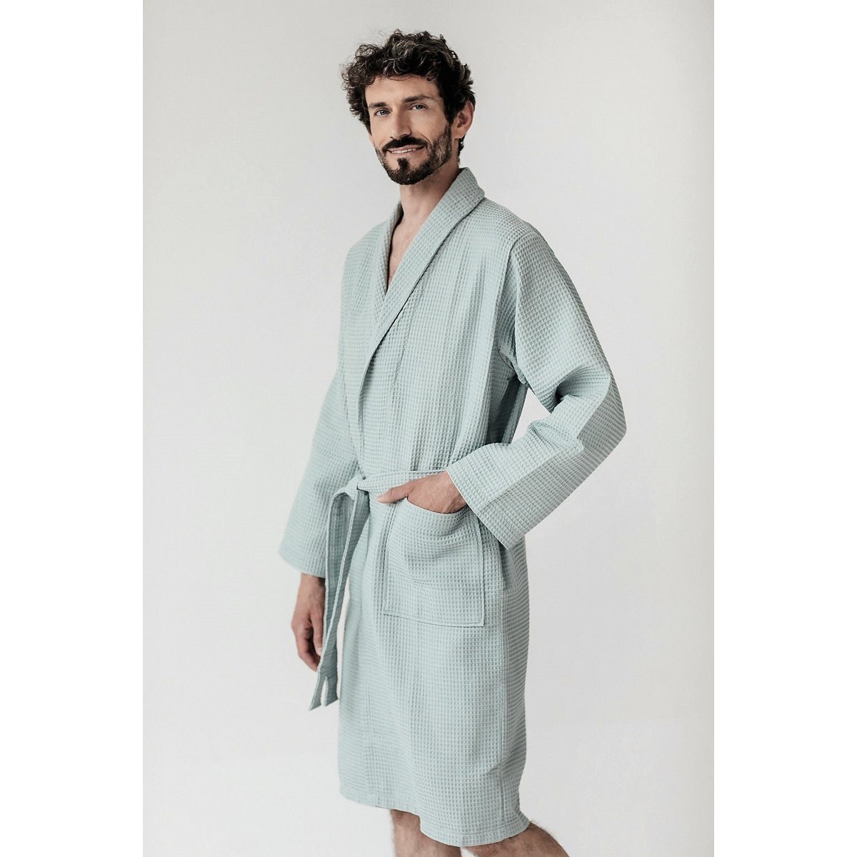 Kos Bathrobe Sea Green