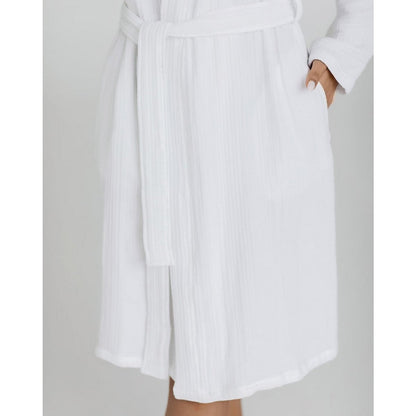 Bamboo badjas - Muslin - Wit