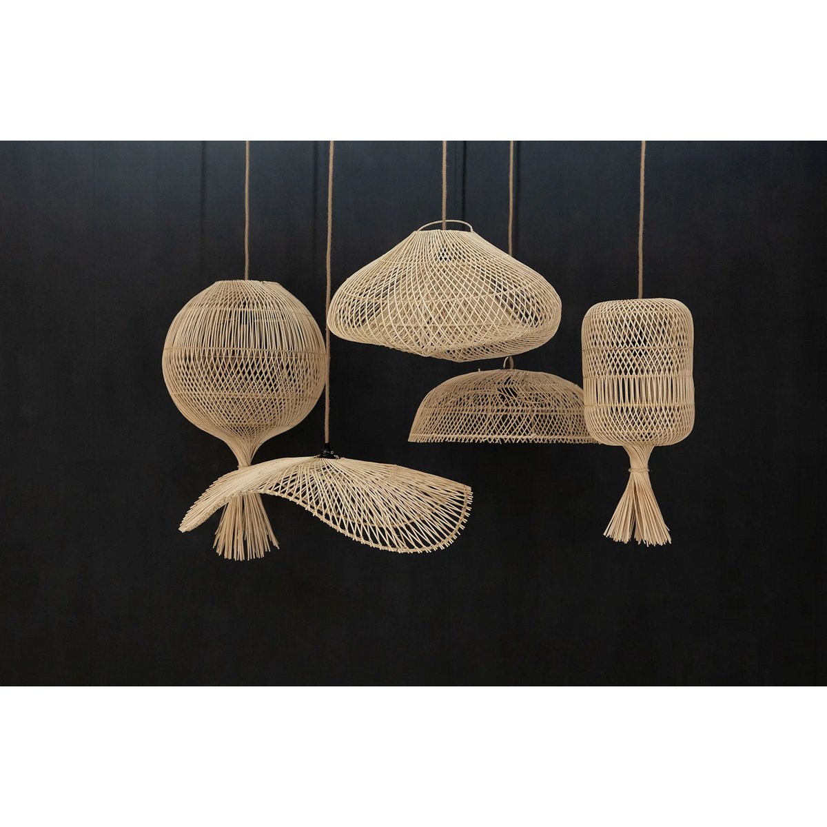 The Dumpling vloerlamp hanglamp naturel - L